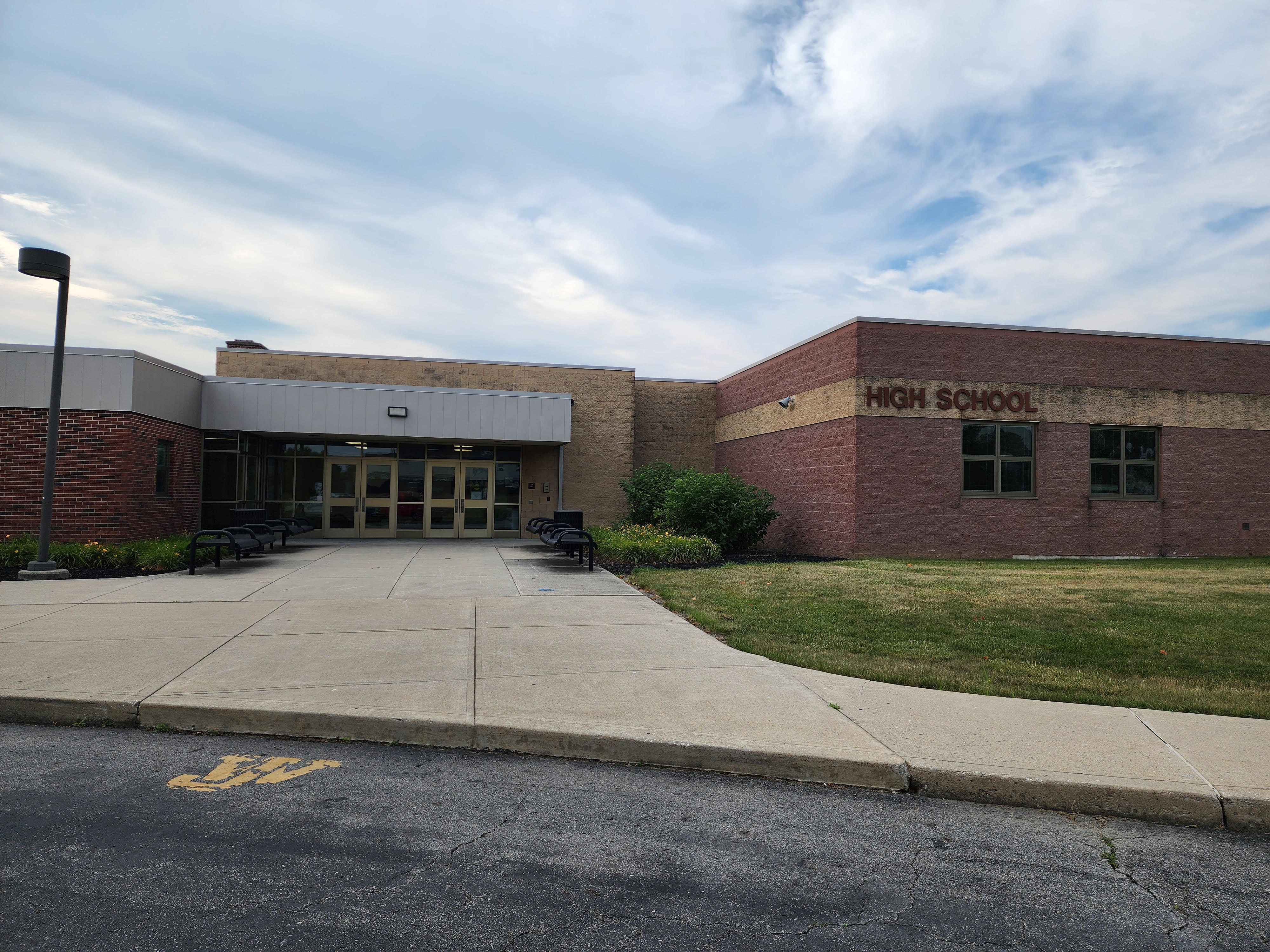 Entrance to High School
