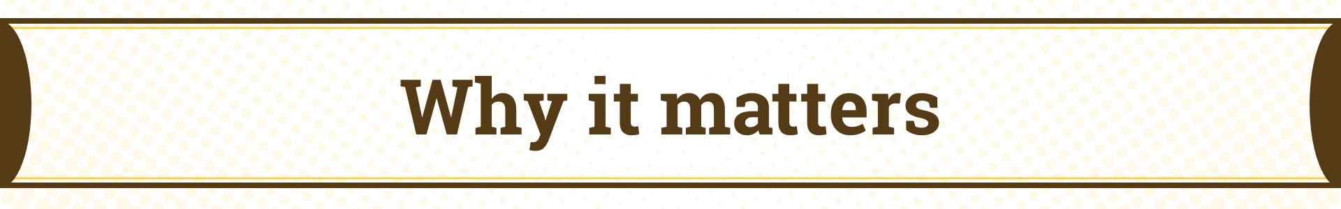 Why it matters