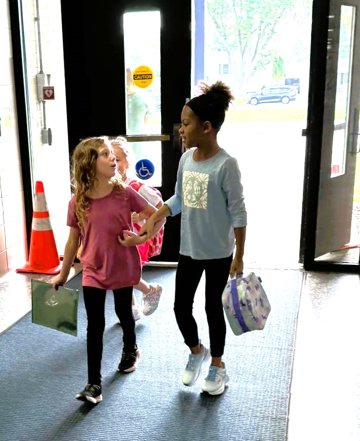 students going back to school