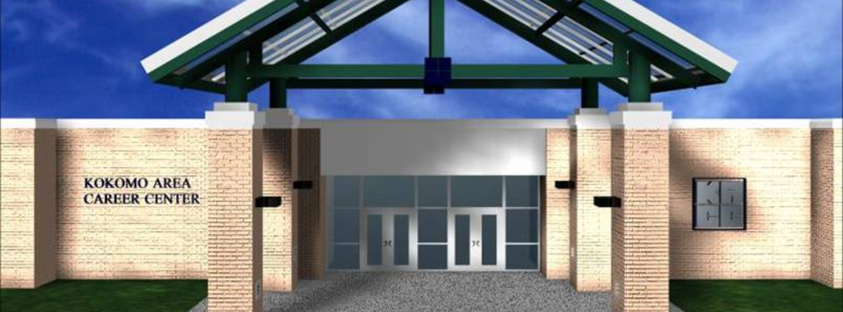 building exterior of kokomo area career center