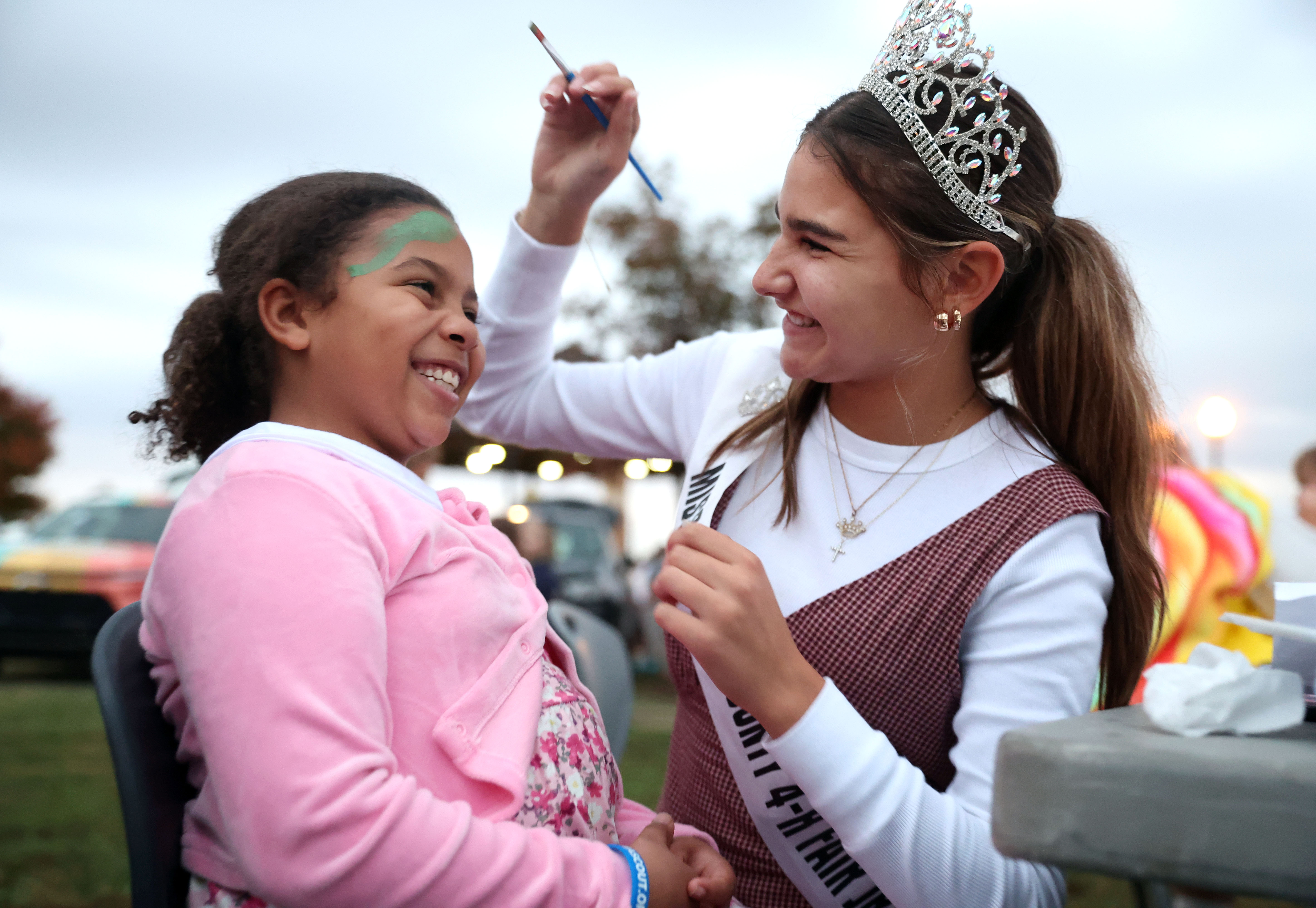 Students in costume Trunk-or-Treat