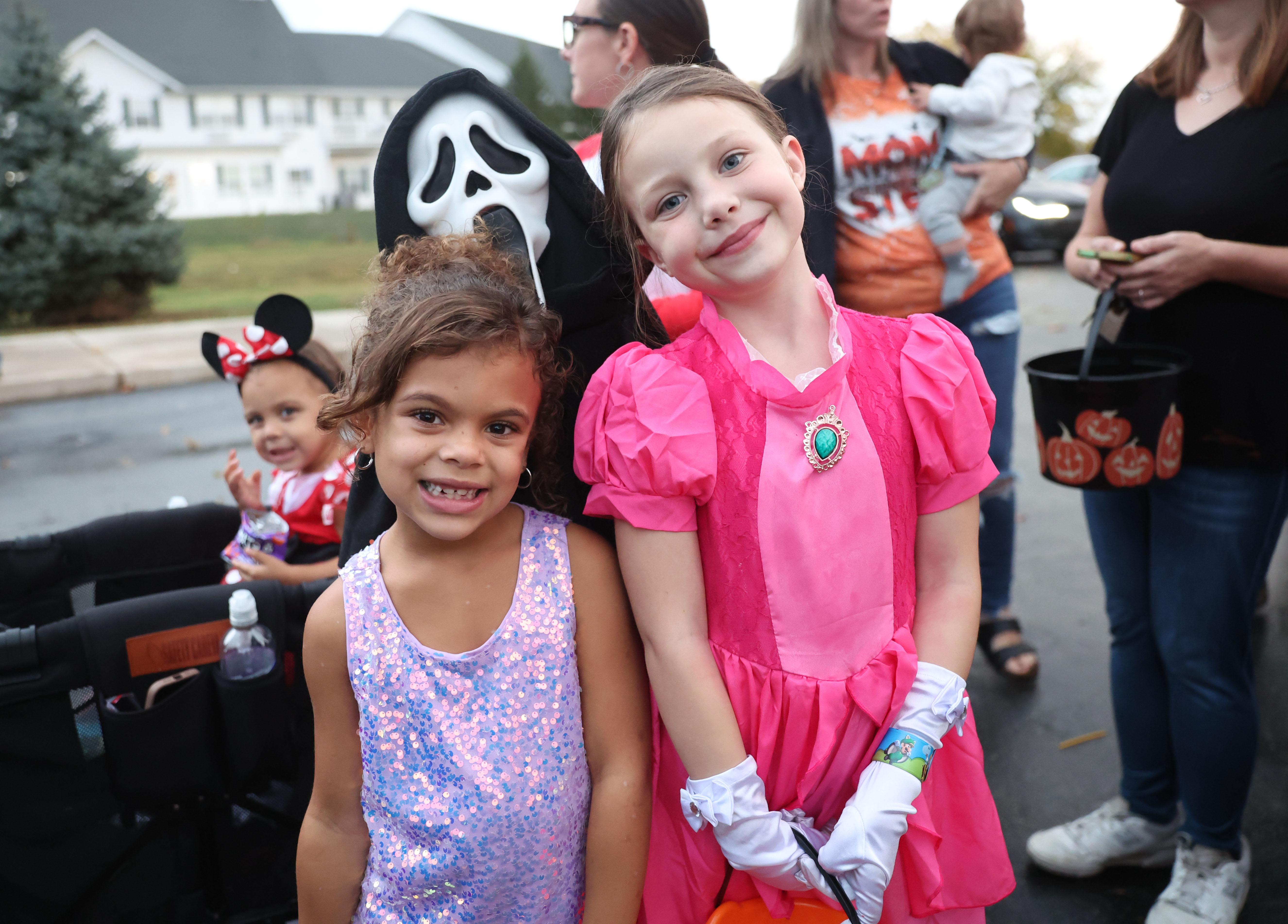 Students in costume Trunk-or-Treat