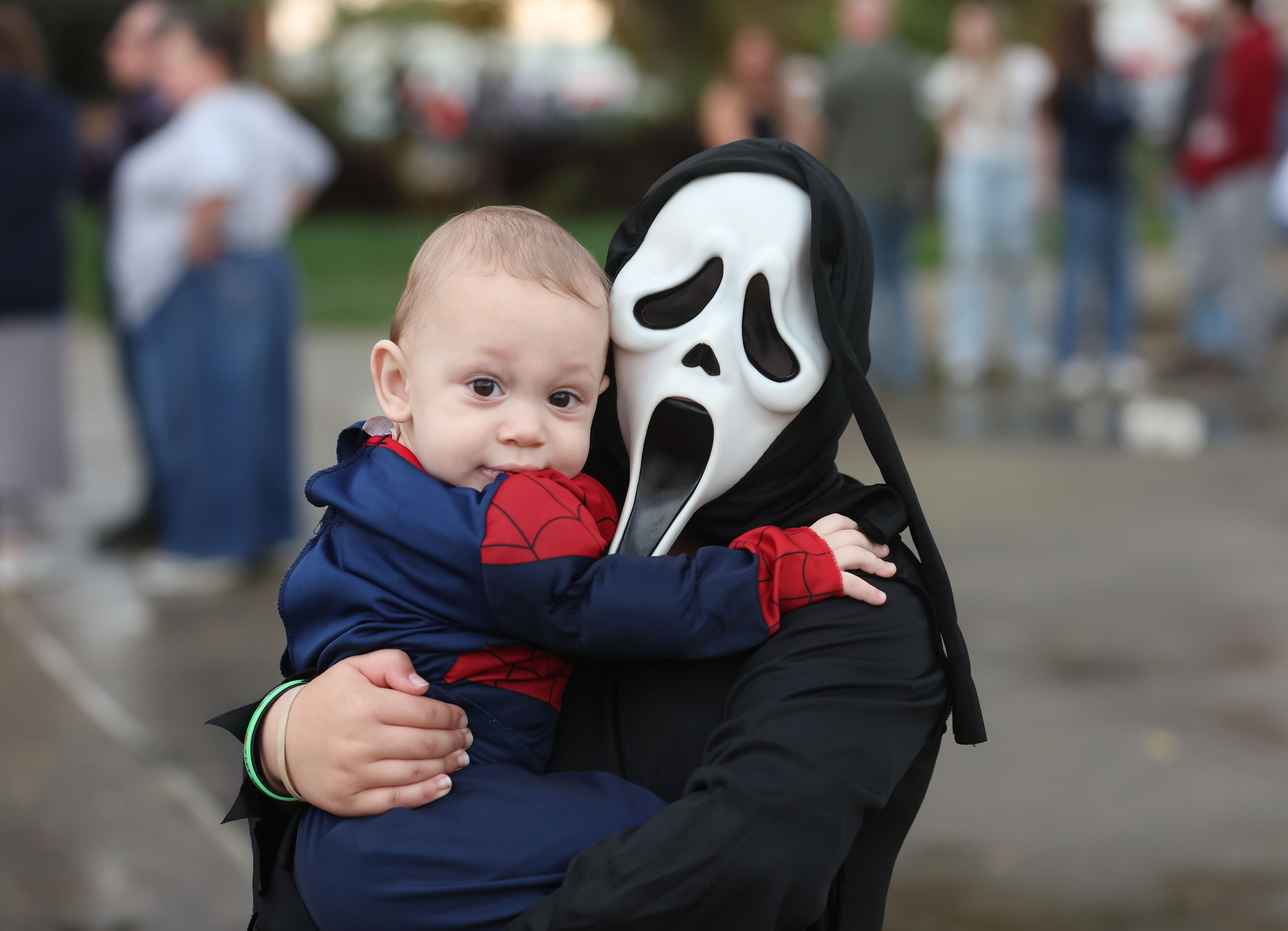 Students in costume Trunk-or-Treat