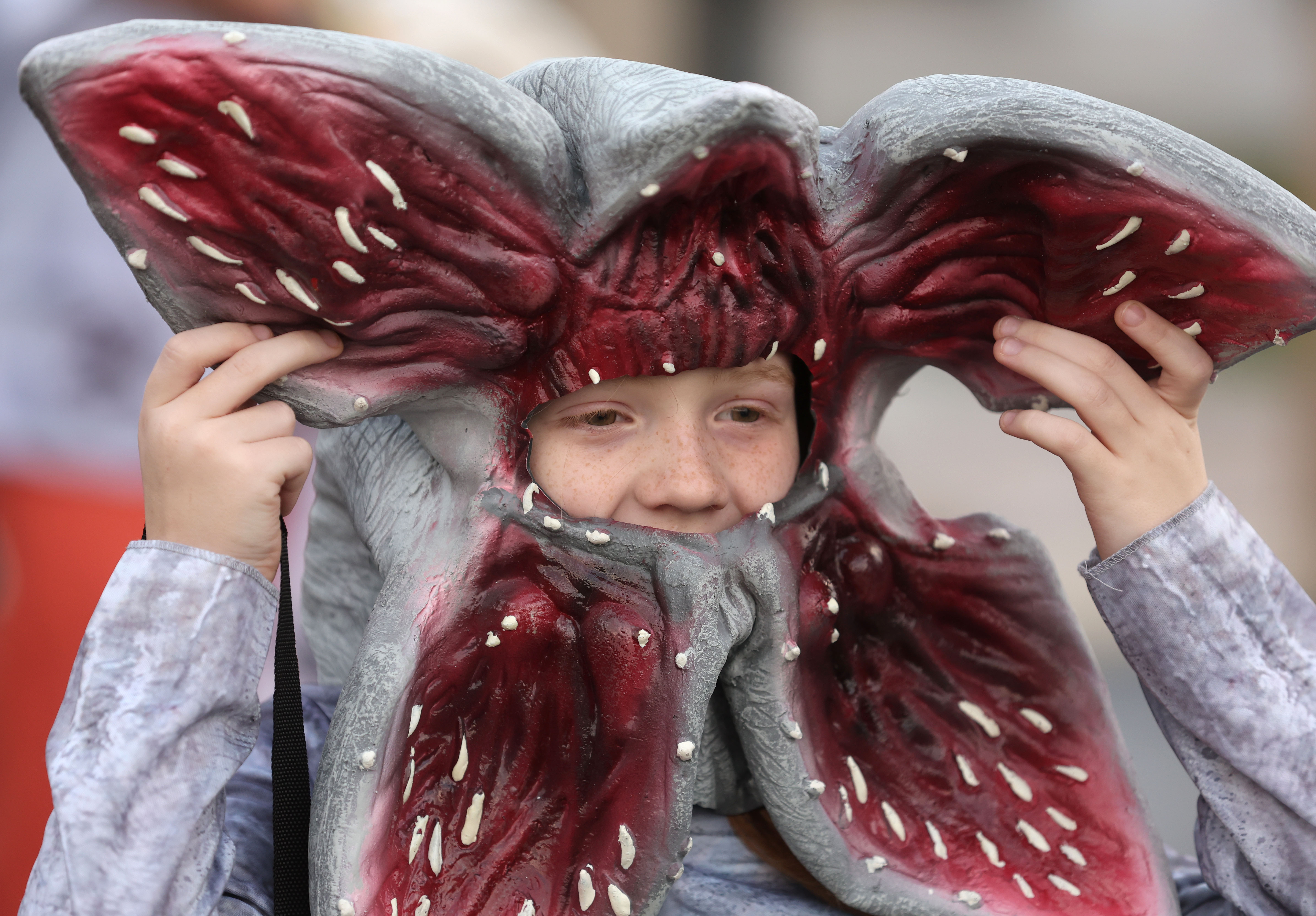 Students in costume Trunk-or-Treat