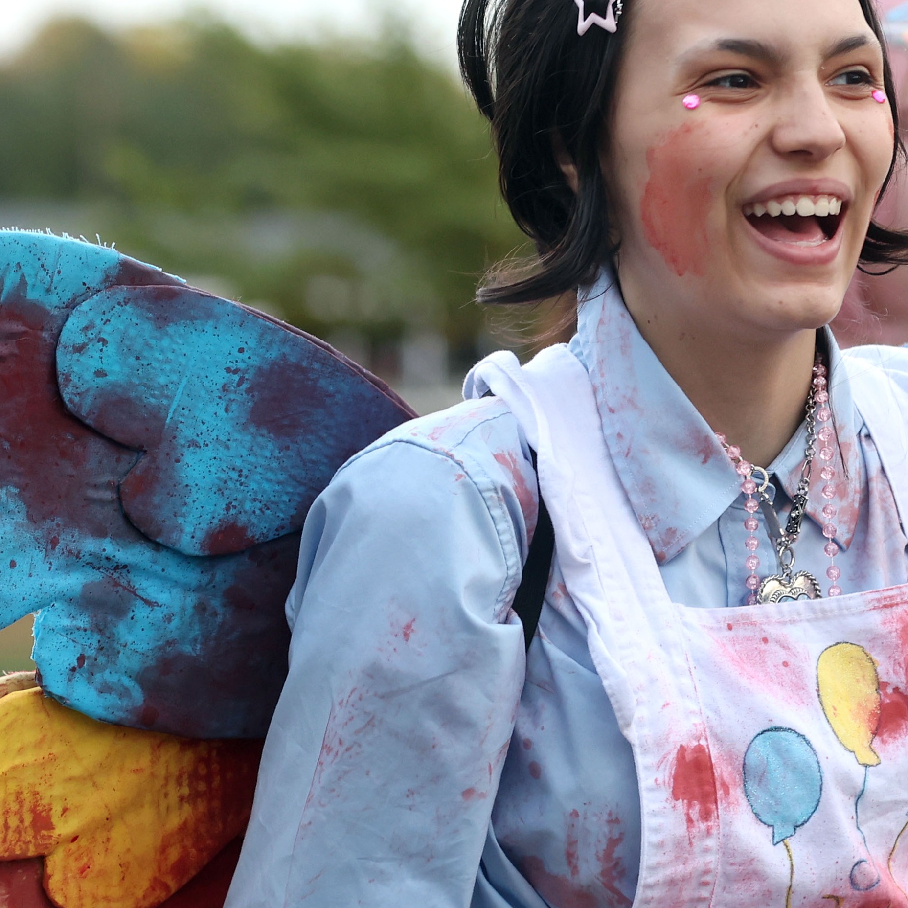 Students in costume Trunk-or-Treat