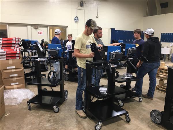 Students working at WCTEC
