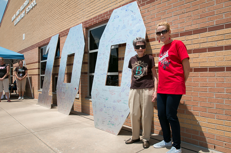 In 2015, Bennett Elementary honored Mildred Bennett with a 100th birthday celebration.