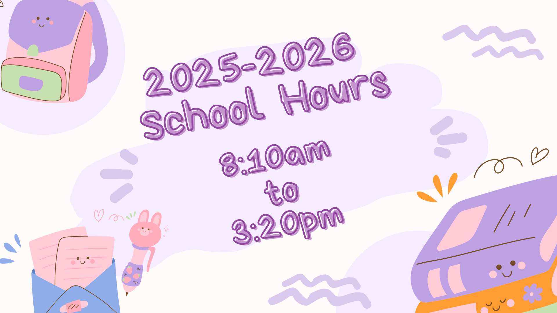 2025 Start/End Times