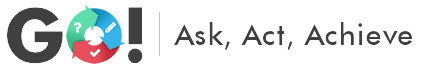 Go ask, act, achieve logo