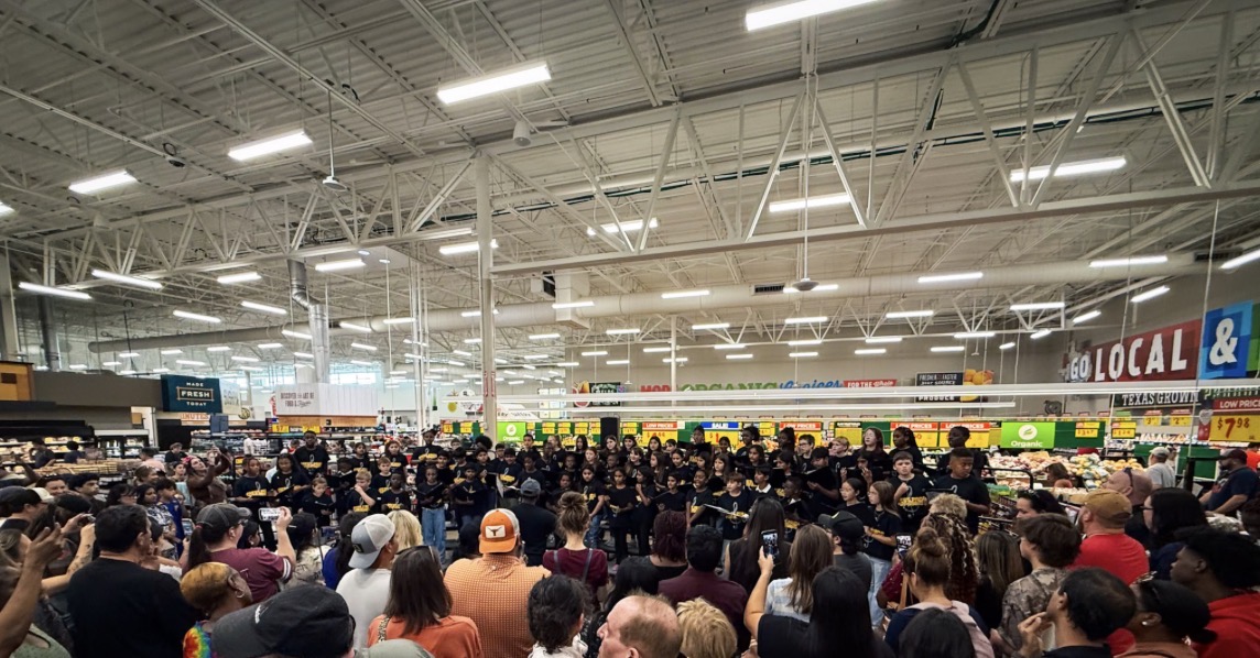 Press Pride Performers Performing at local HEB Grocery Store