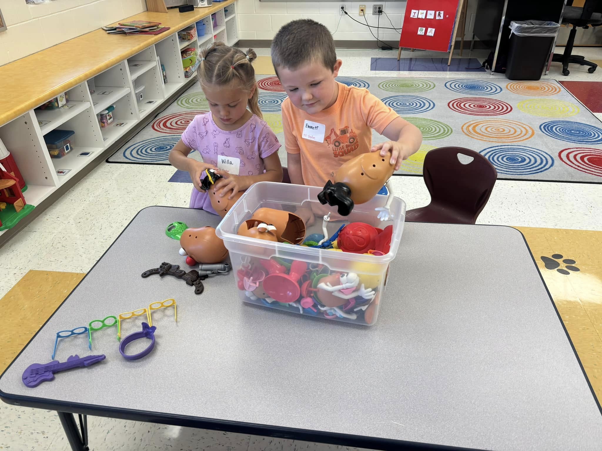 preschool children playing