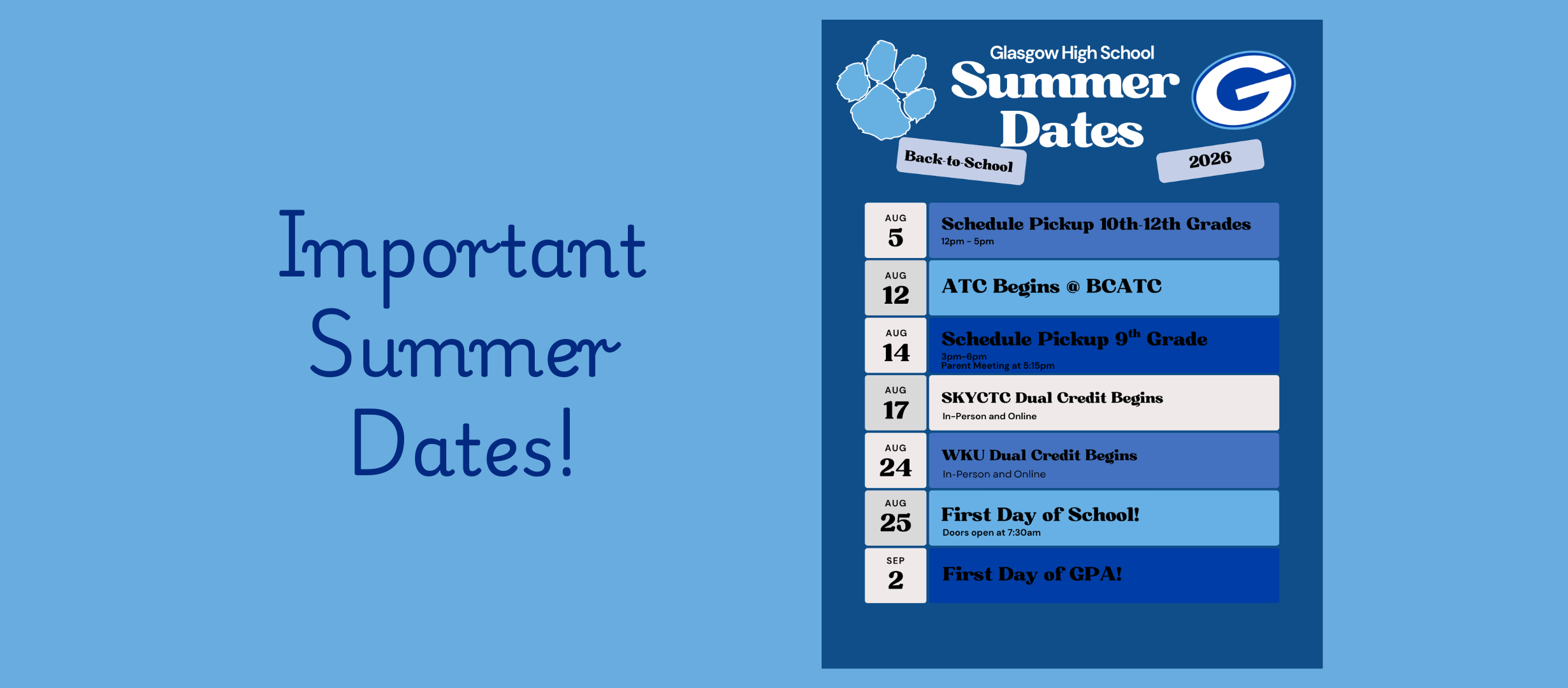 Summer Dates