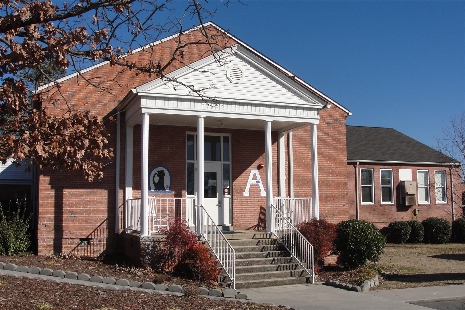 School entrance photo