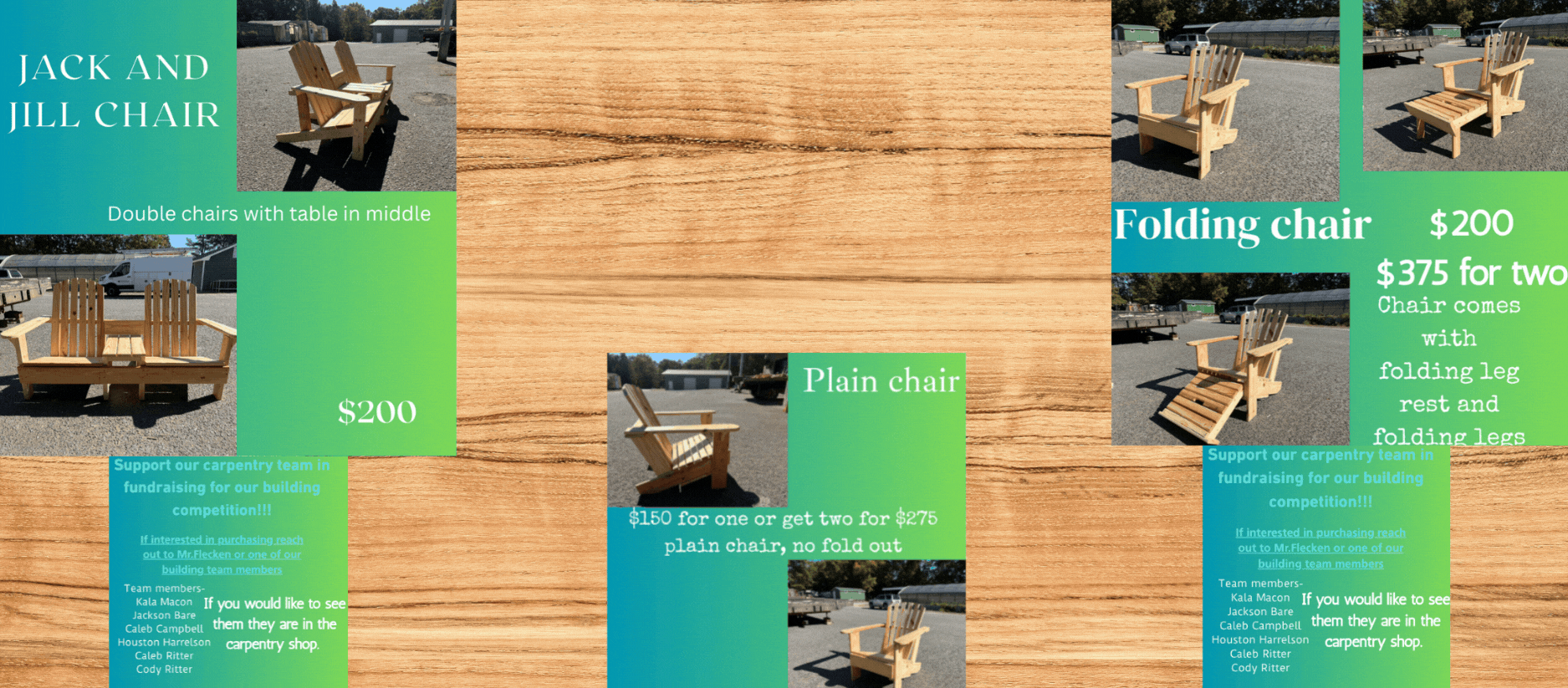 carpentry fundraiser 2025