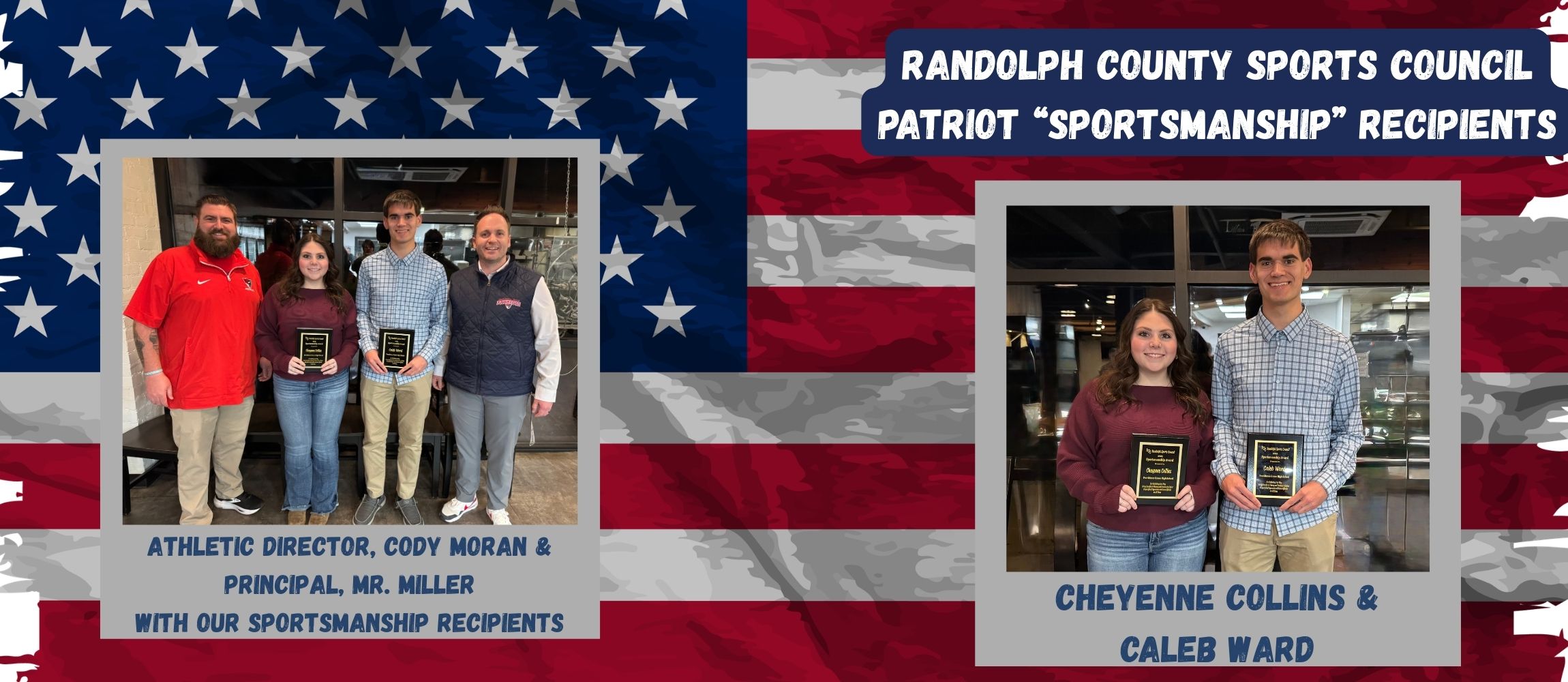 Randolph County Sports Council Patriot “Sportsmanship” Recipients