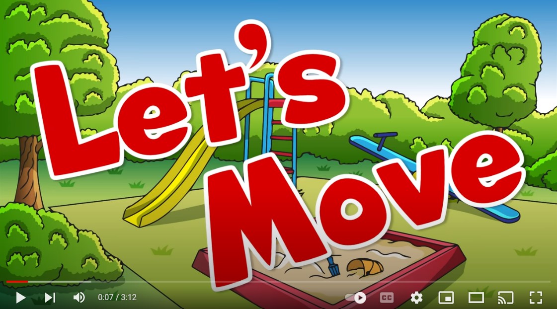picture with let's move words