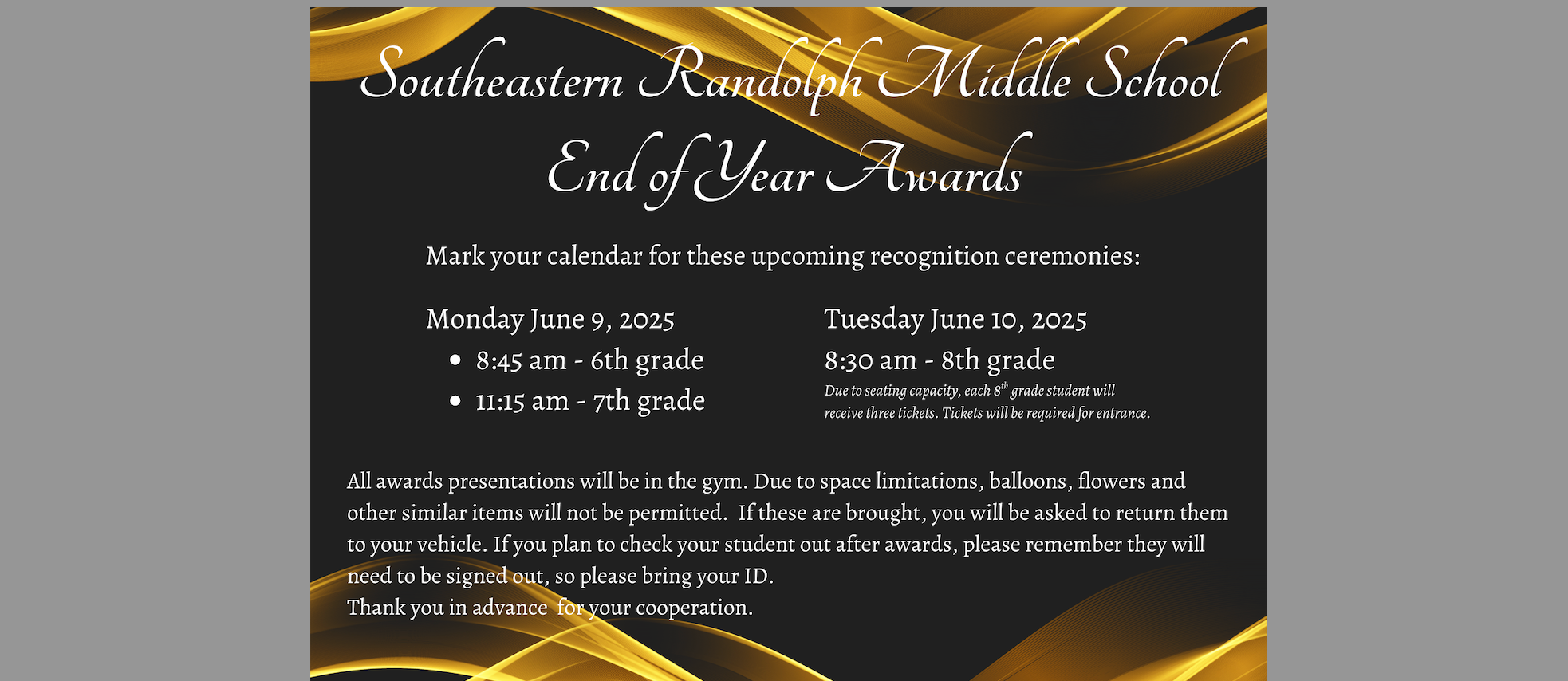 End of Year Awards