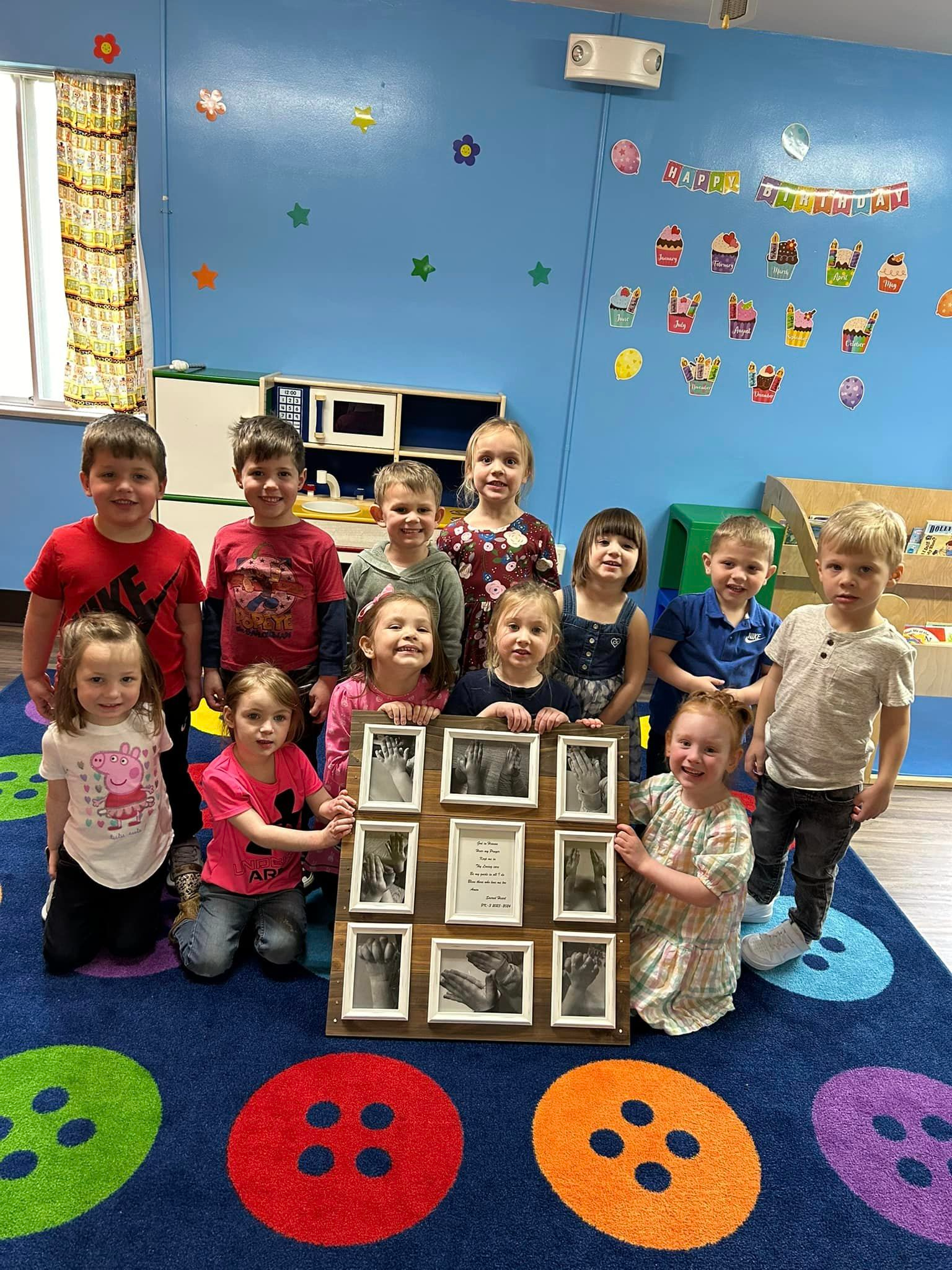 Students showing their Heart of Gold Project