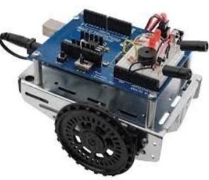 A robot with a motor and a controller, designed for efficient and precise movements.