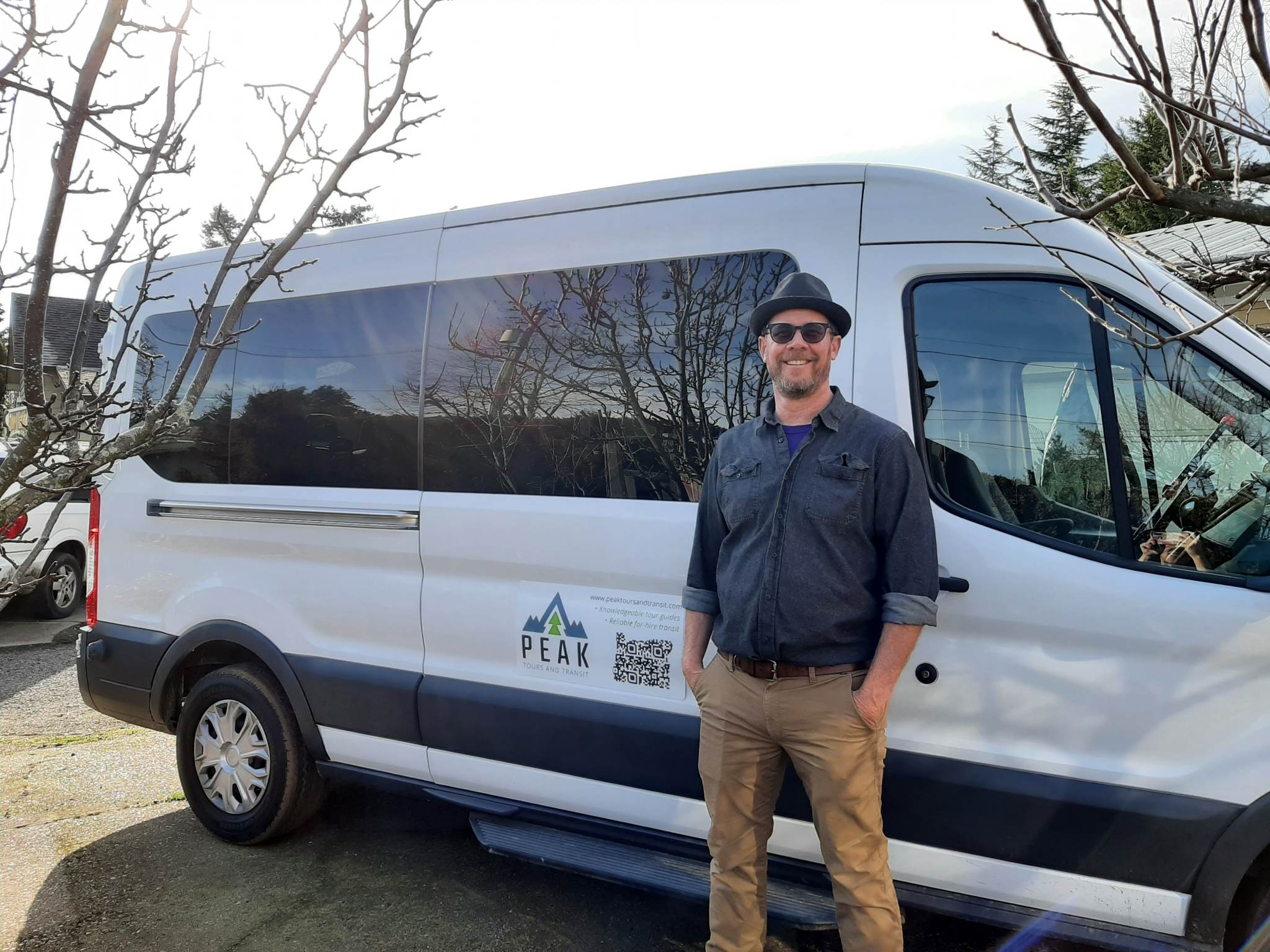 Peak Tours & Transit shuttle with driver