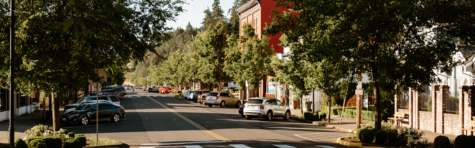 downtown business district