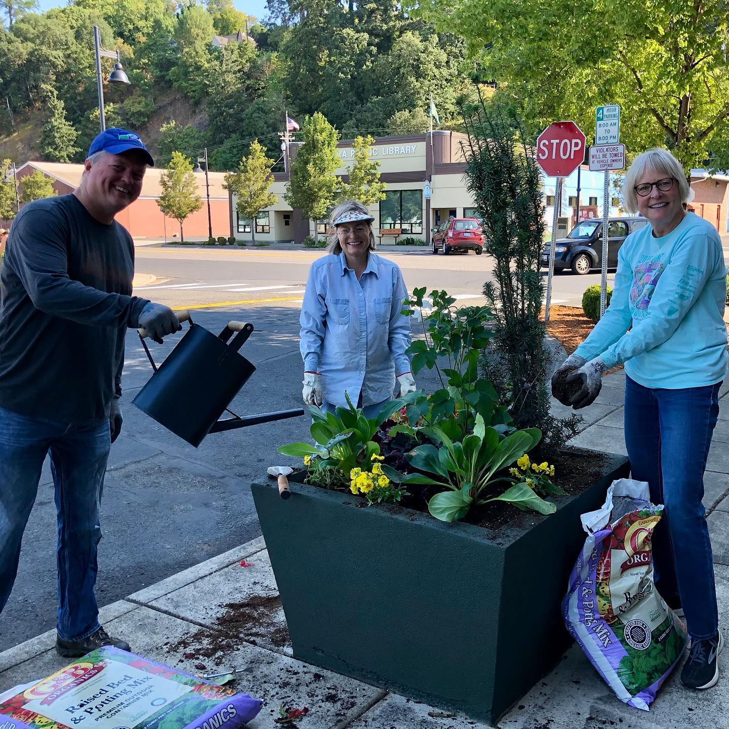 community downtown planters project