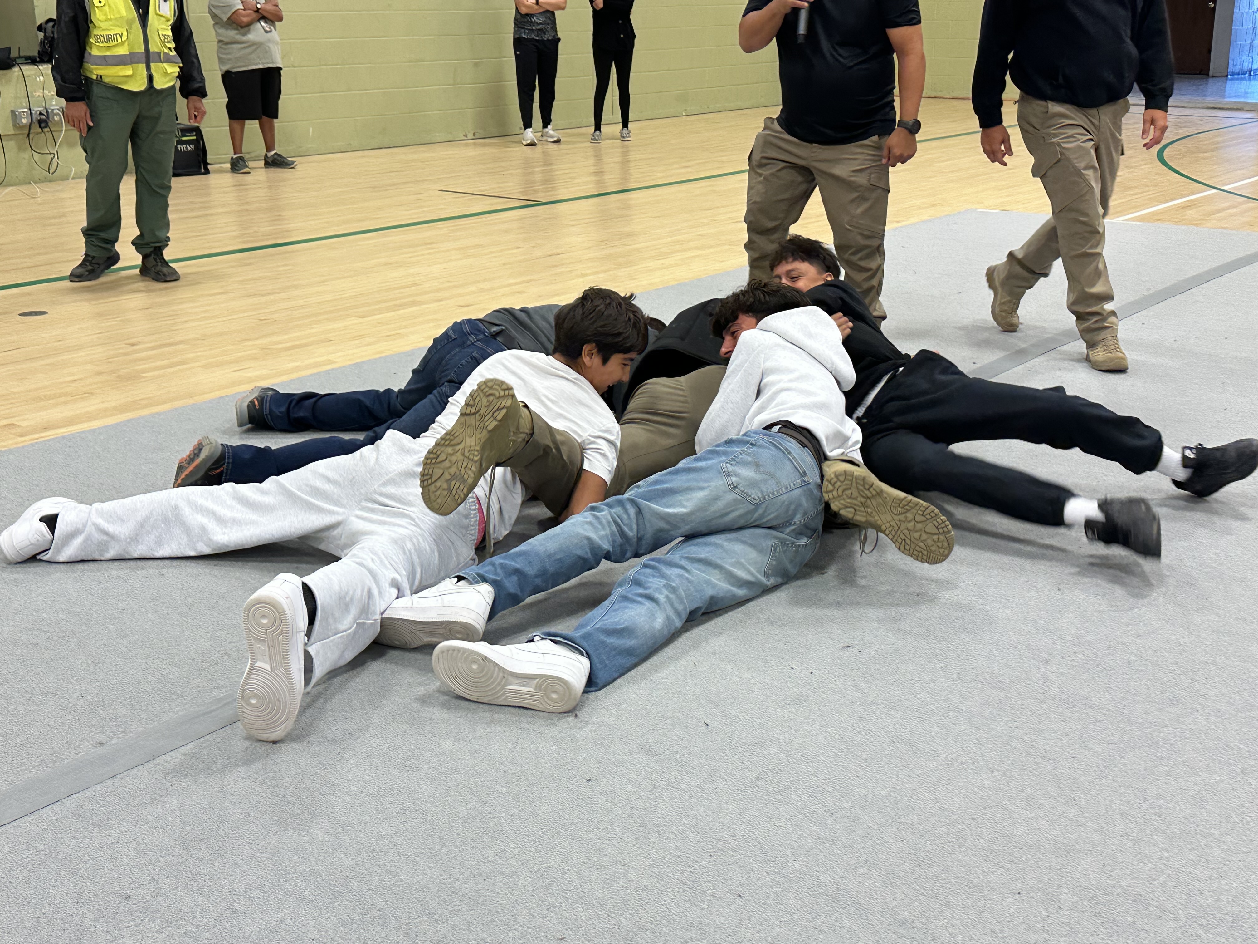 8th grade students participating in the TAC-One training 