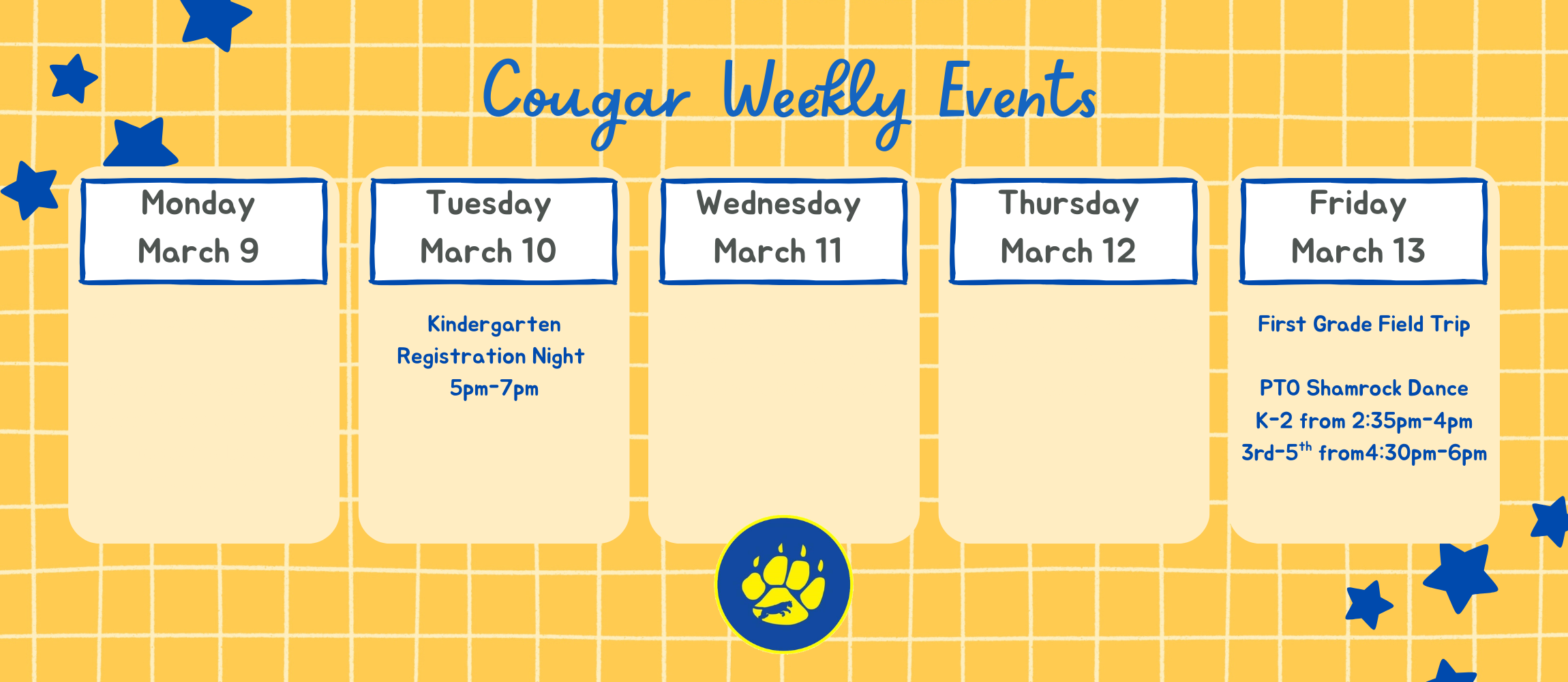 Week of March 9th-13th updates