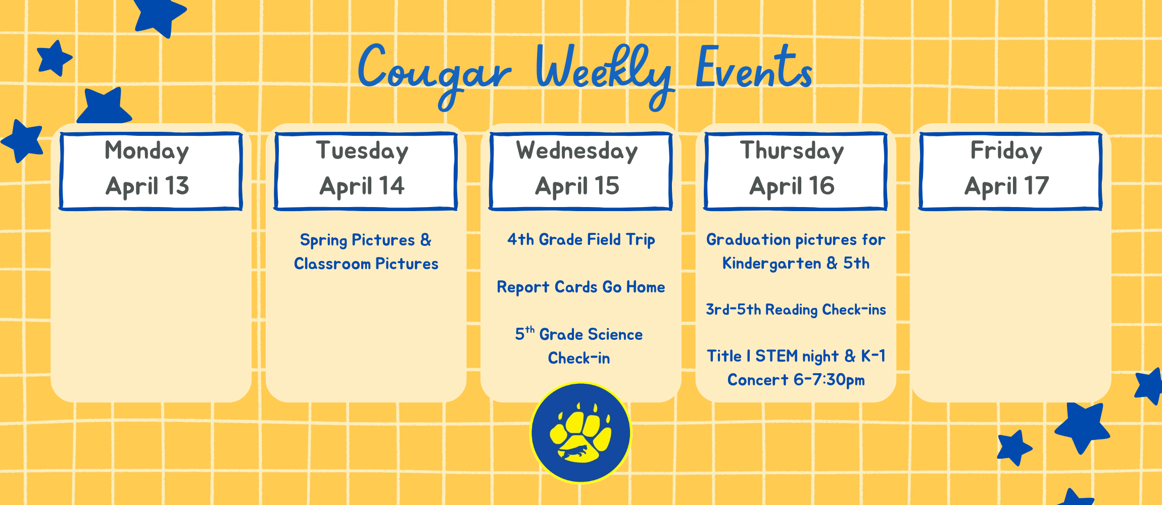 Cougar Weekly updates