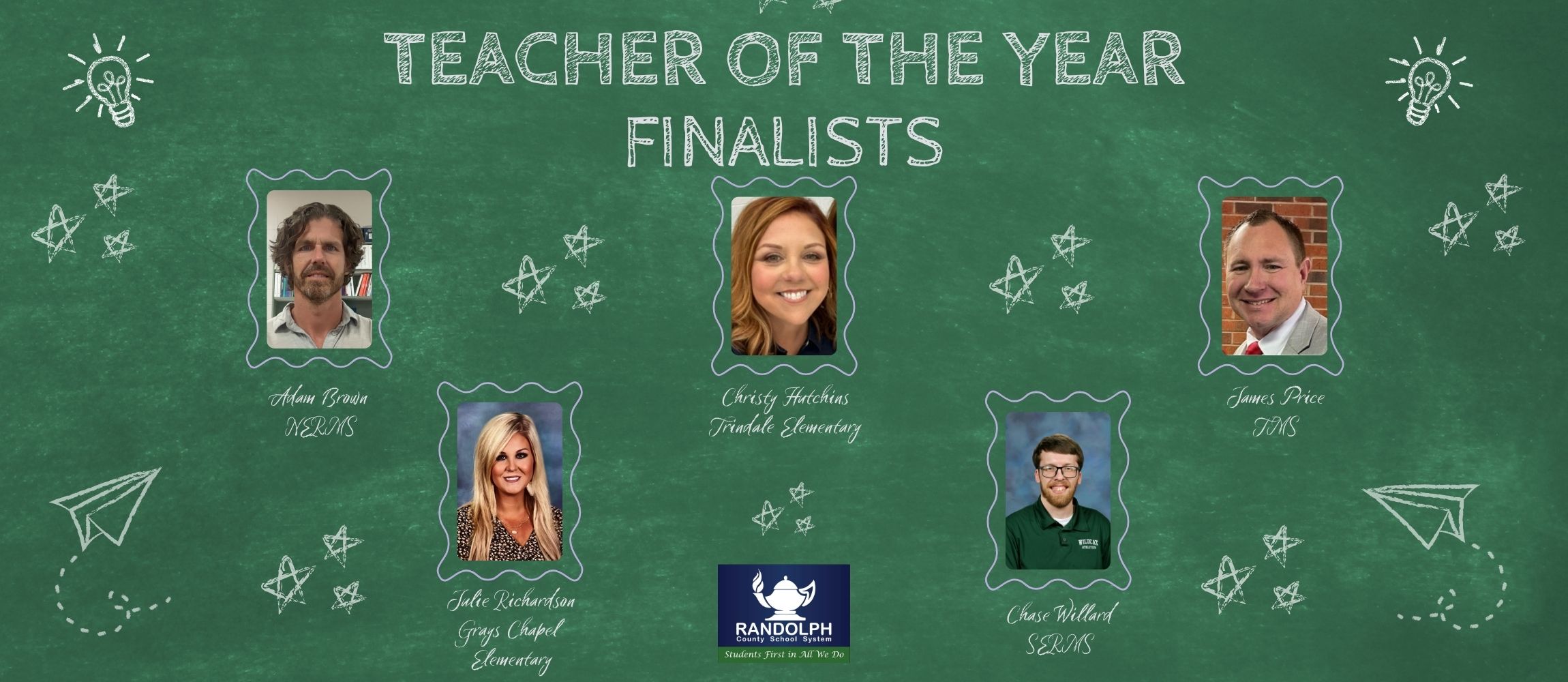 It is with great pleasure and admiration that we extend our heartfelt congratulations to these five Teacher of the Year finalists! 