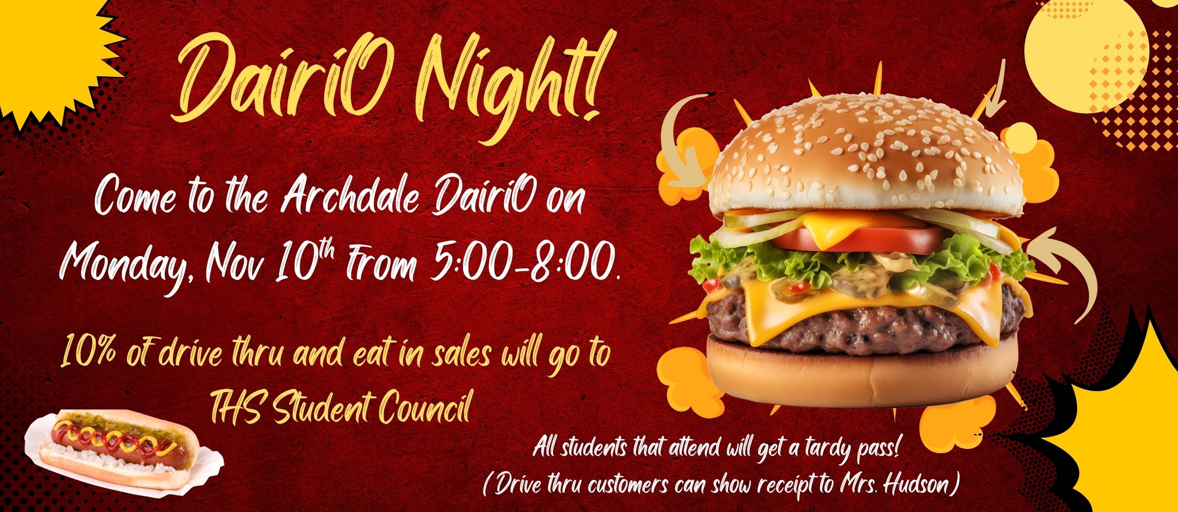 DairiO night is Monday, November 10th.