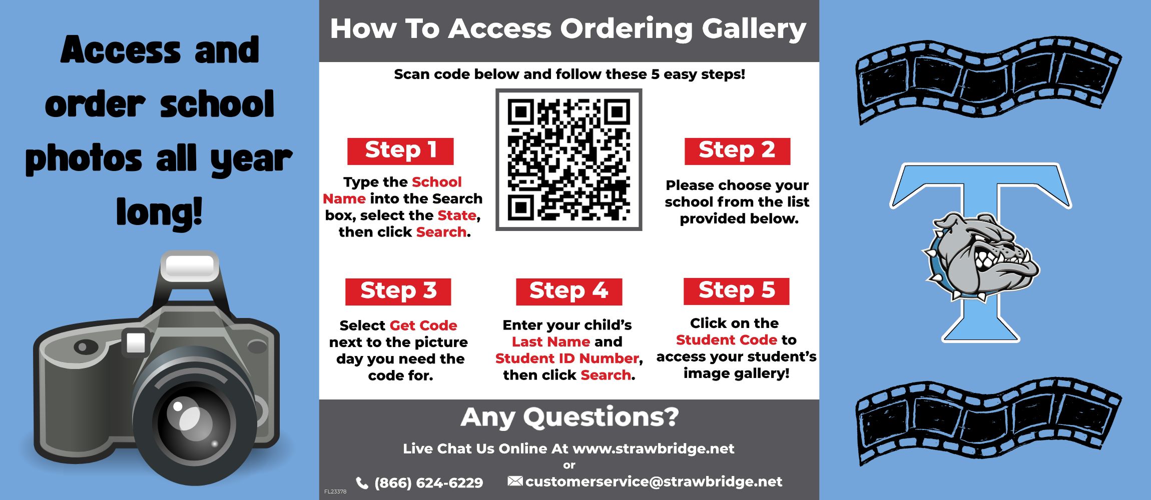 Order school photos all year long