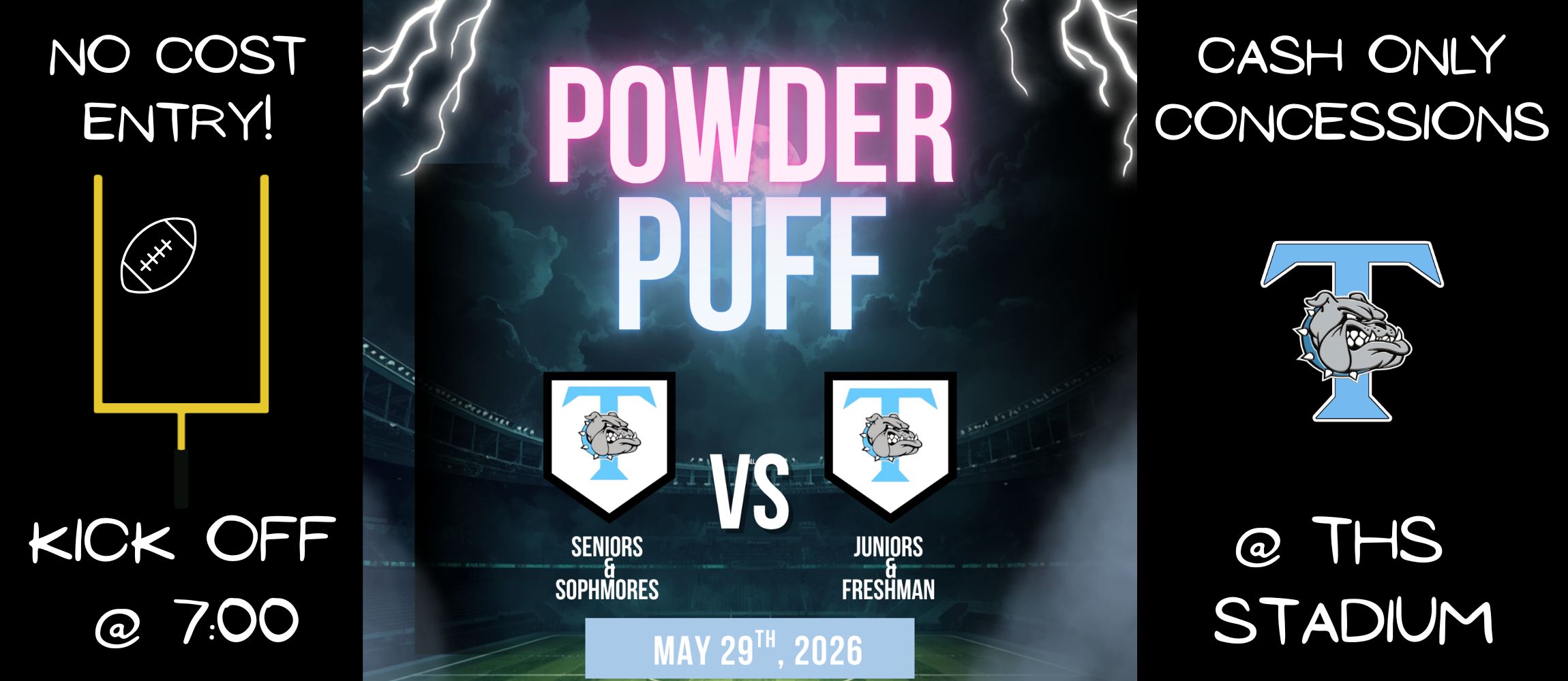 Powder Puff Game on May 29th at 7:00