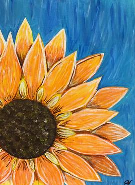 sunflower painting