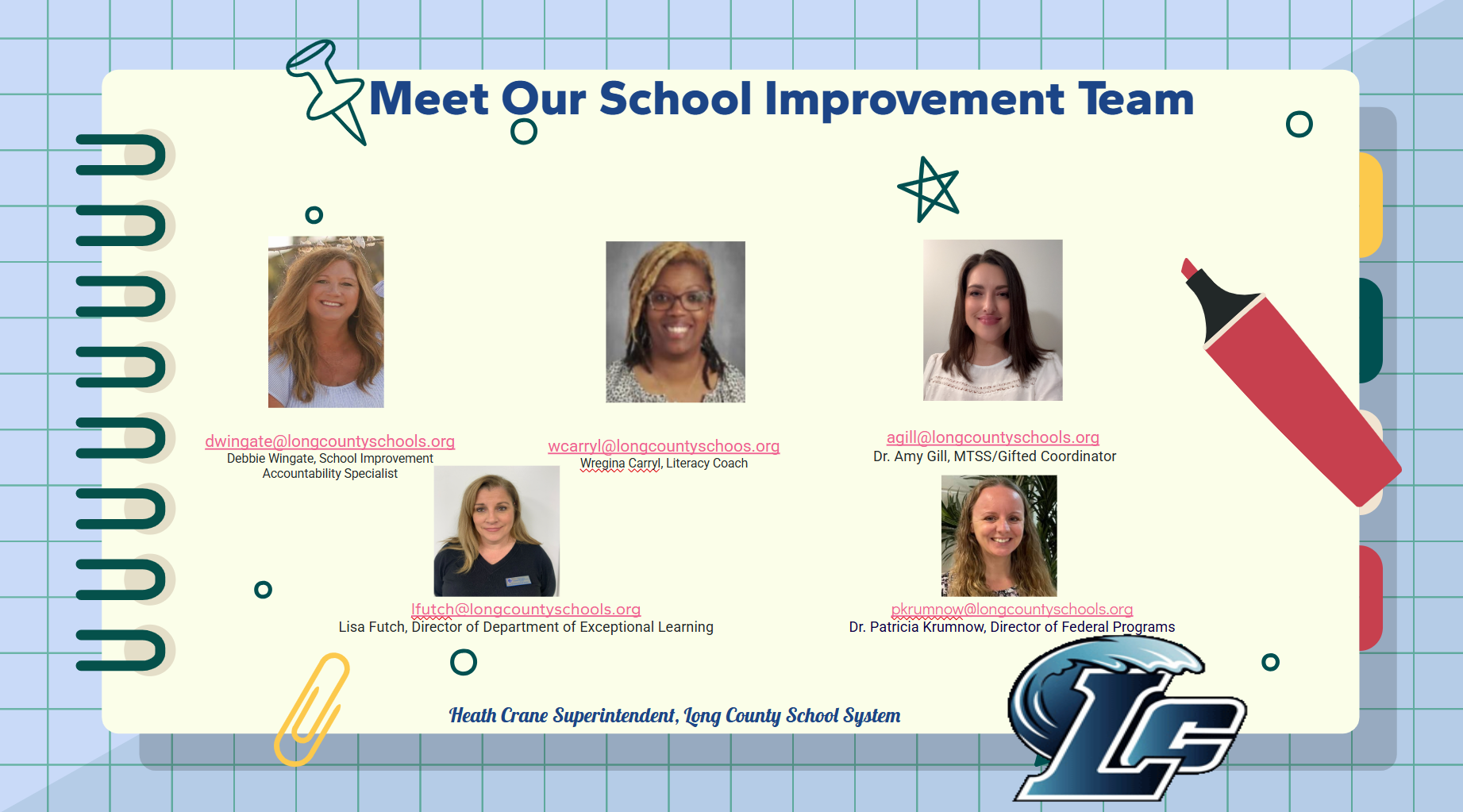 Meet our School Improvement Team