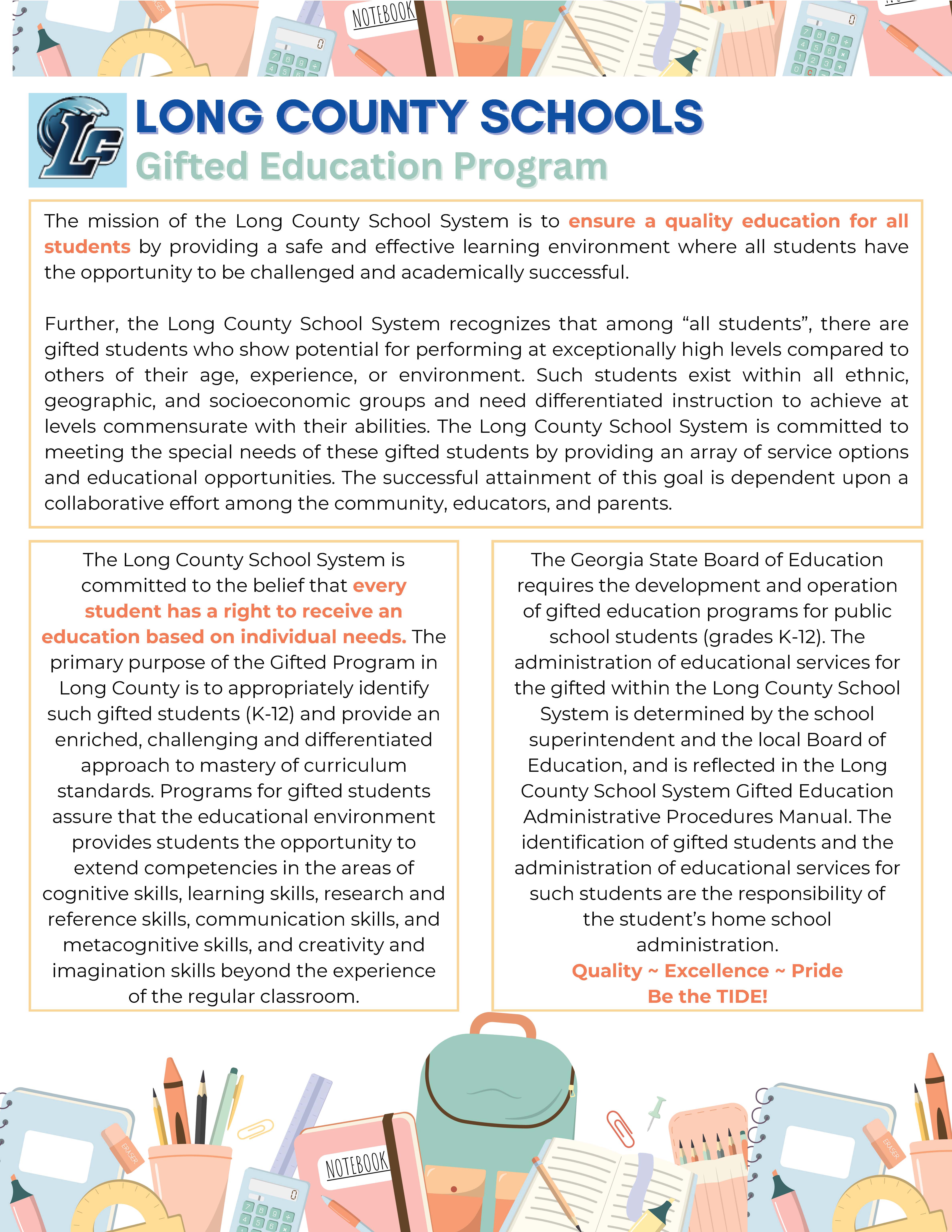 Gifted Education ProgramThe