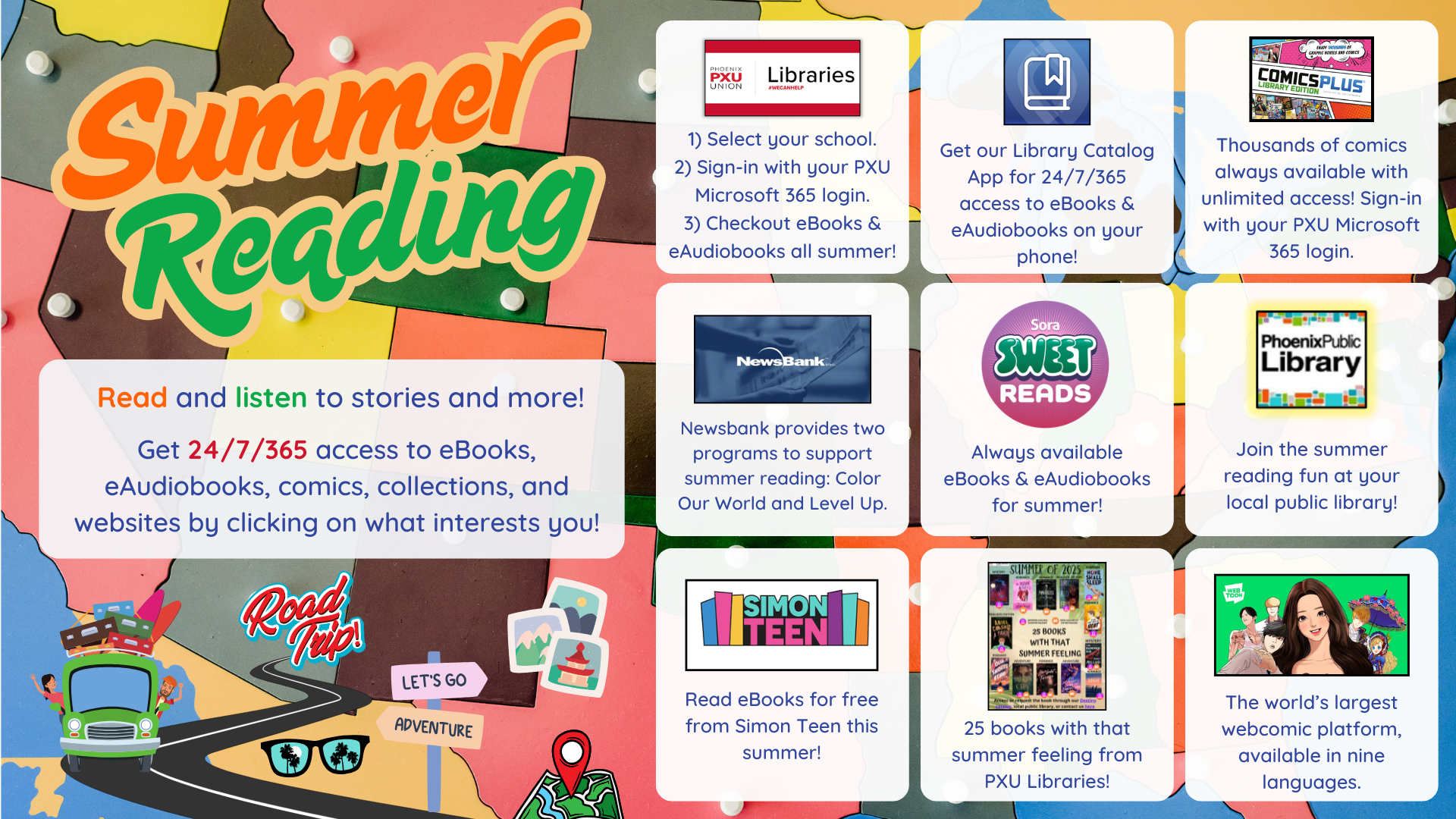 PXU Summer Reading Virtual Library