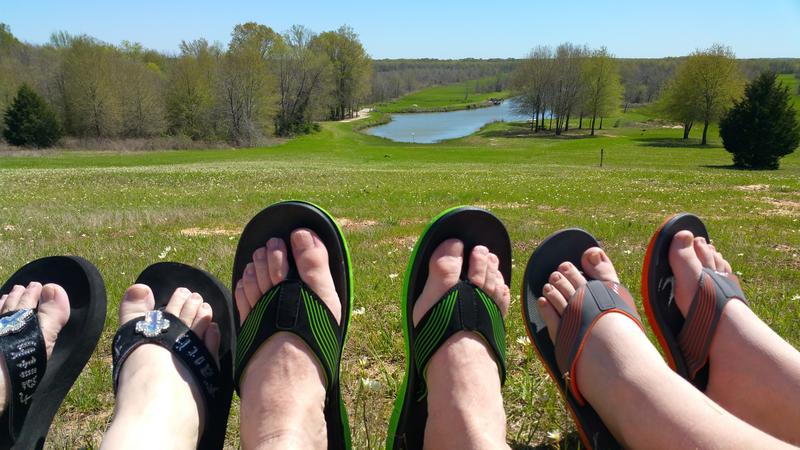 toes at the Mineola Nature Preserve