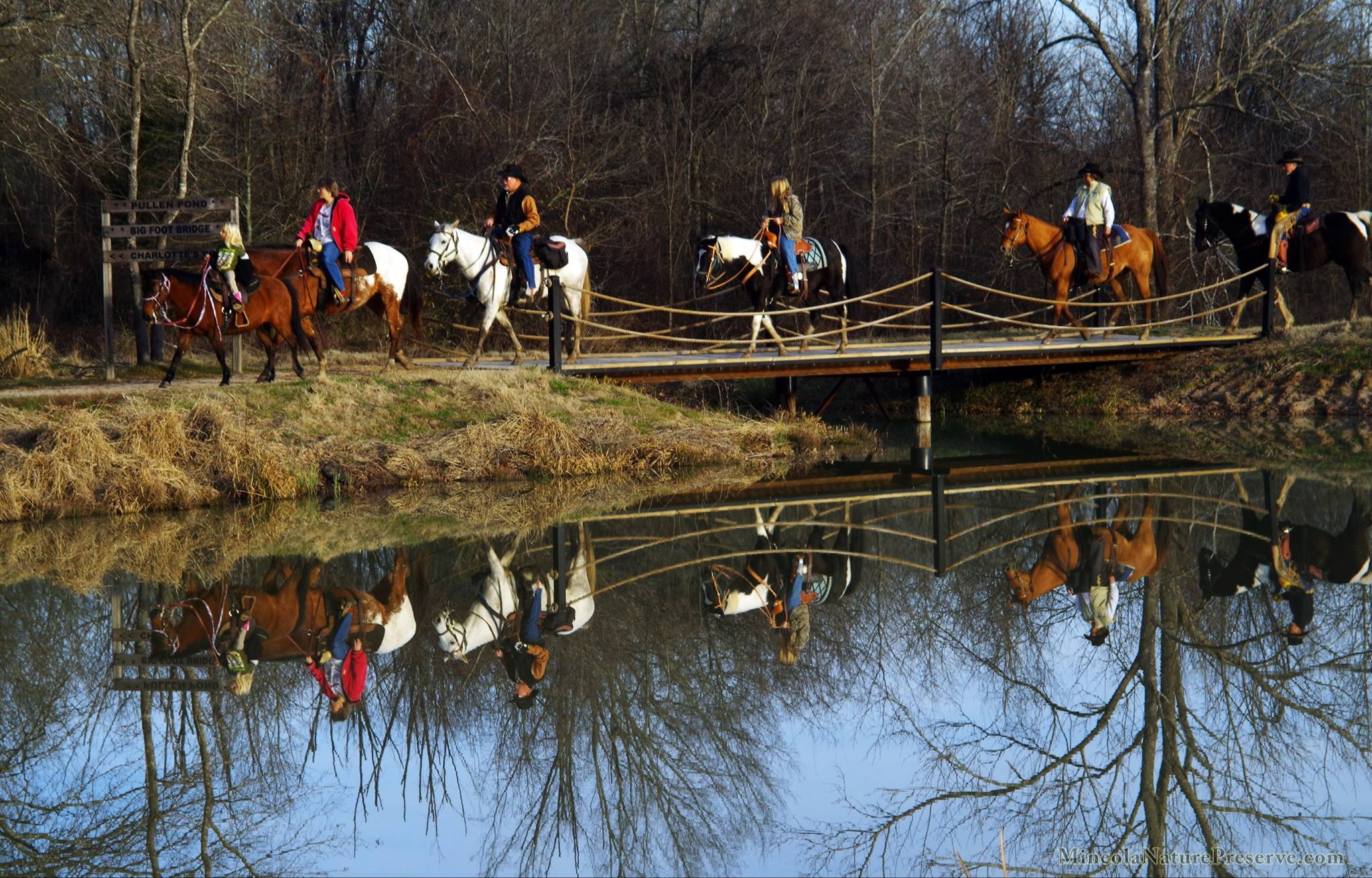 Horse riders at the Nature Preserve