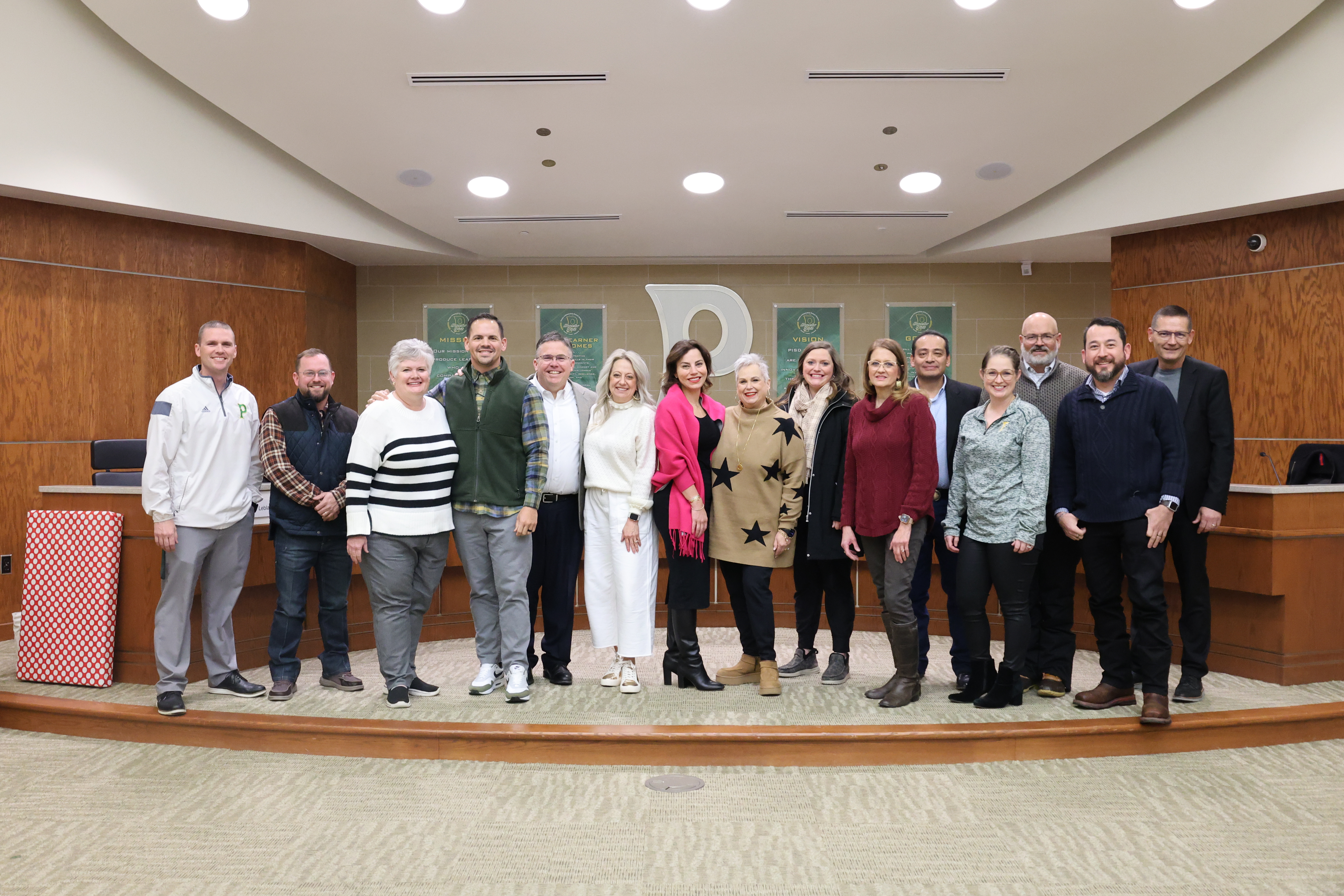 Pampa ISD Board of Trustees and Principals