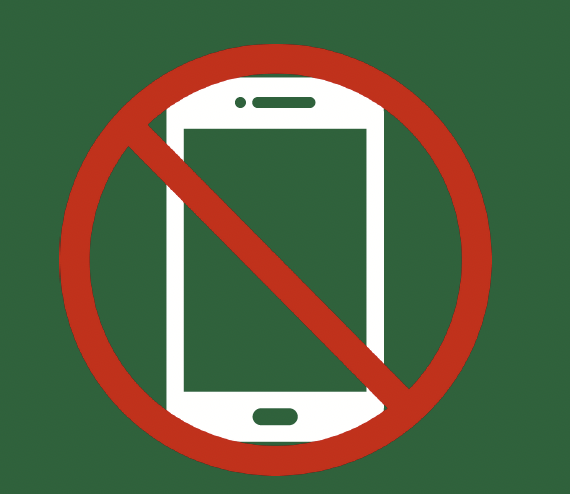 No smartphones