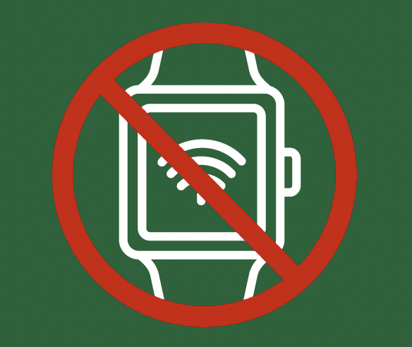 No smart watches