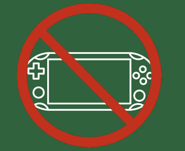 No portable gaming devices
