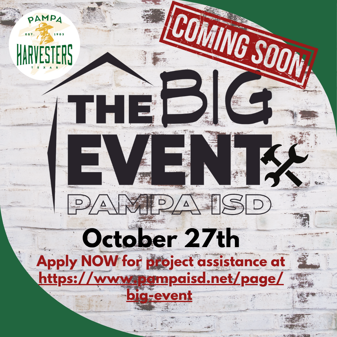 Big Event October 27th