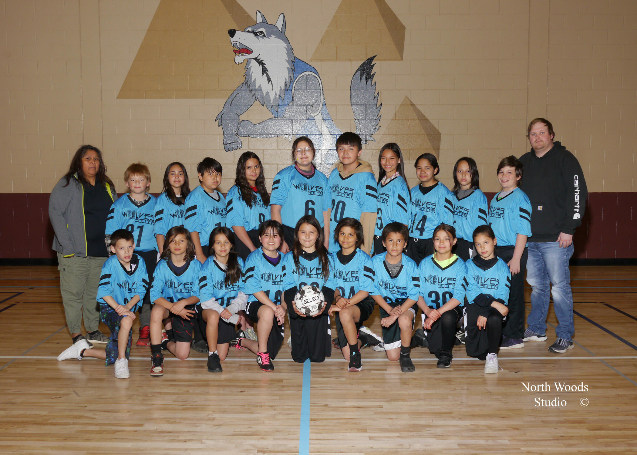 Soccer team with Coaches