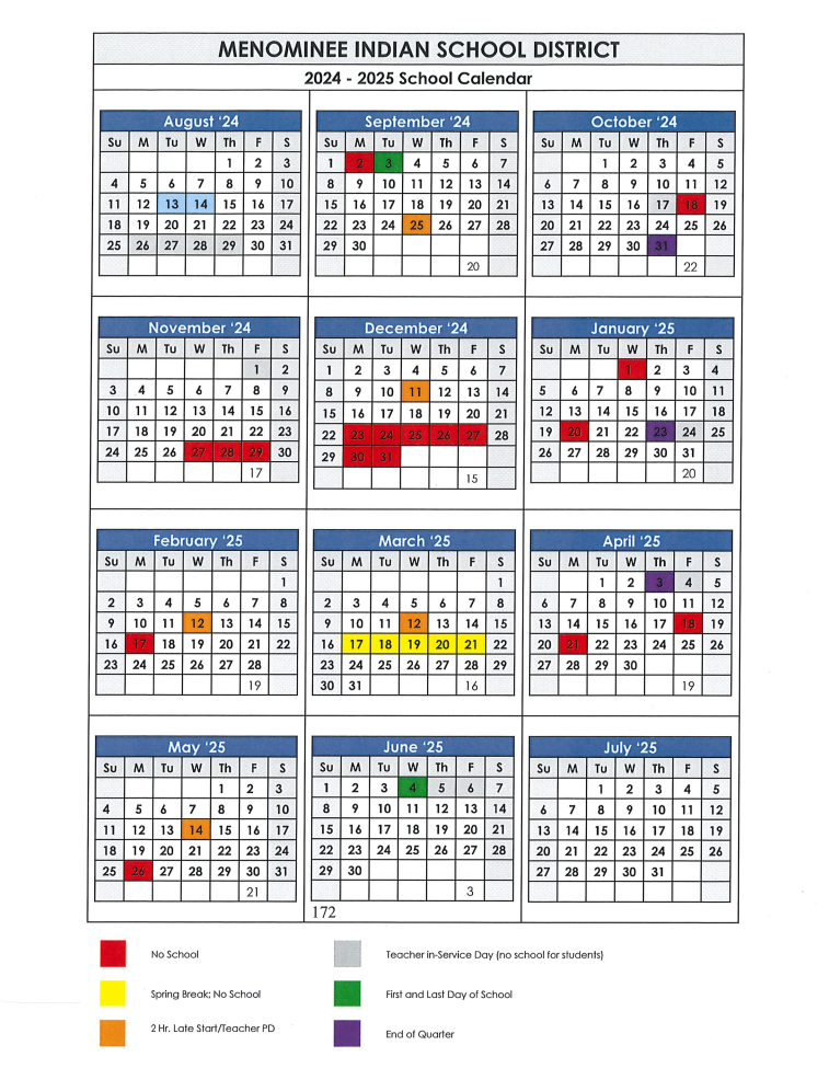 School Year Calendar