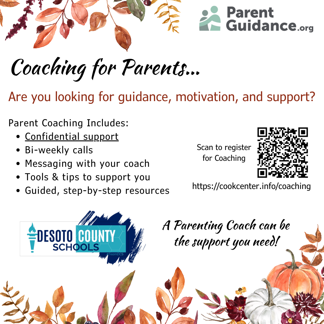 November Parent Coaching Flyer English