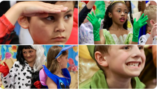 Students pictures at LES assembly