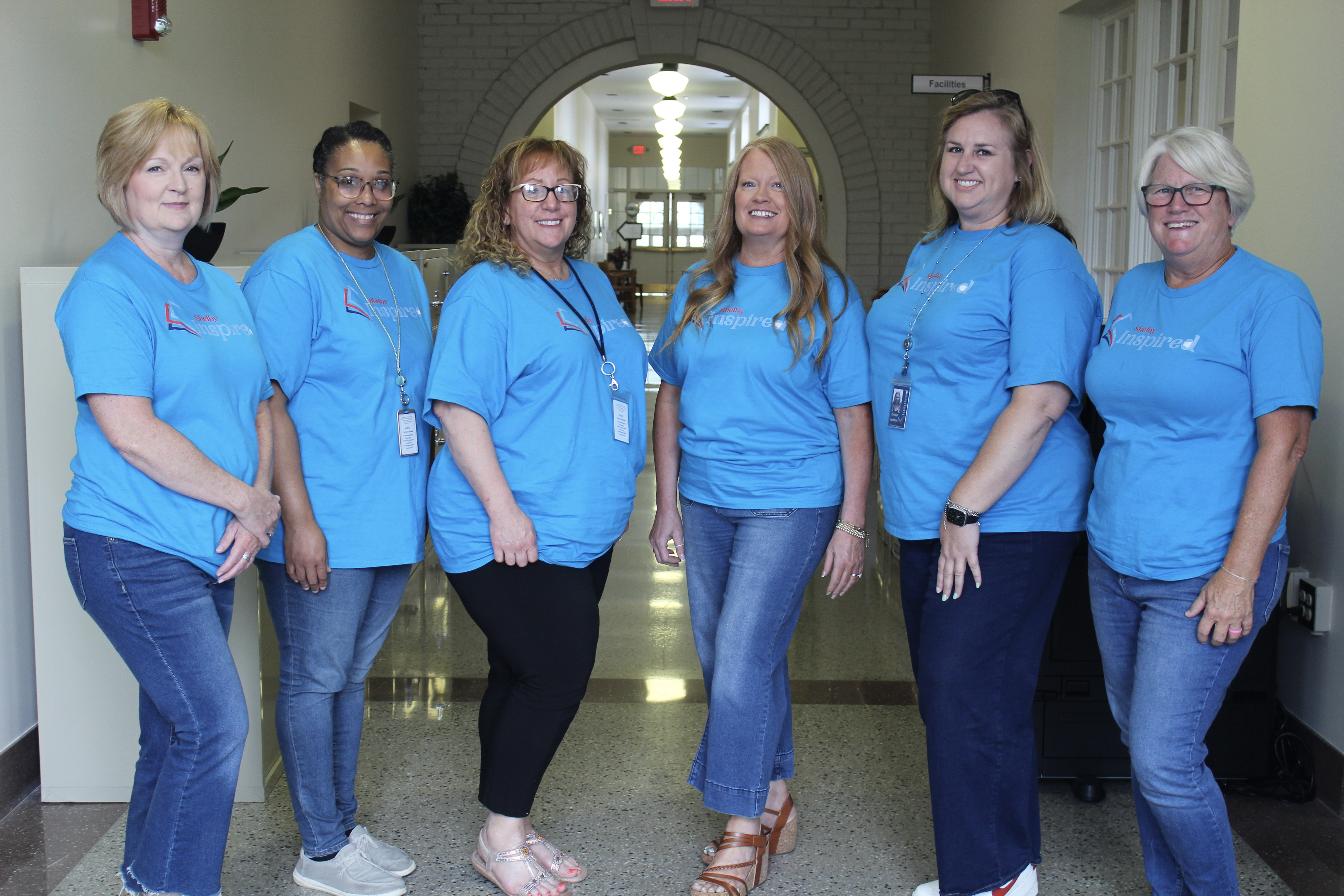 A group photo of Laura, Spring, Kristen, Susan, Krista, and Tracy from SCPS Finance.