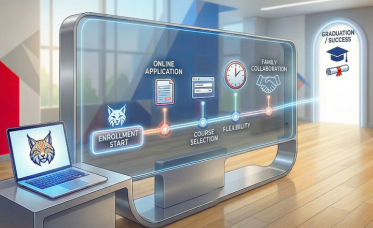 timeline with digital pathway to graduation